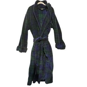 Polo Ralph Lauren men's Robe One Size blue Green Preppy Regency Old Money